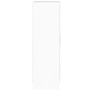 Hochglanz Schuhschrank Weiß 55x108 cm