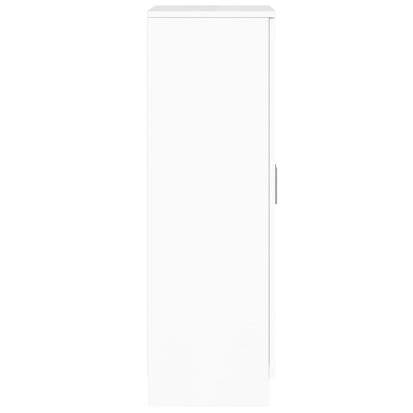 Hochglanz Schuhschrank Weiß 55x108 cm