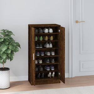 Schuhschrank Räuchereiche 55x35x108 cm