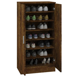 Schuhschrank Räuchereiche 55x35x108 cm
