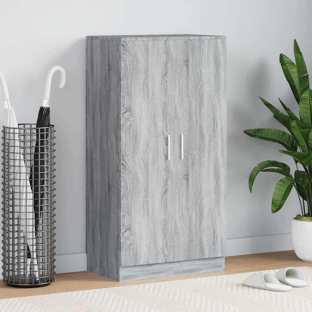 Schuhschrank Grau Sonoma 55x35x108 cm