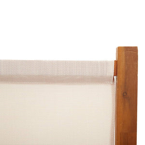 vidaXL Séparateur de pièce à 3 panneaux Crème 210x180 cm