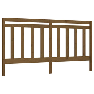 Honigbraunes Kiefer Massivholz Bettkopfteil 206 cm