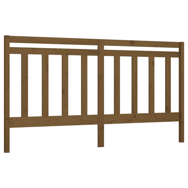 Honigbraunes Kiefer Massivholz Bettkopfteil 206 cm