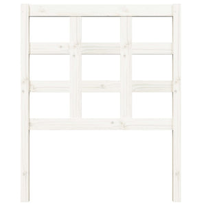 Weißes Kiefer Massivholz Kopfteil 80,5cm