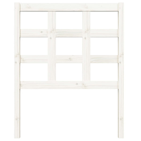 Weißes Kiefer Massivholz Kopfteil 80,5cm