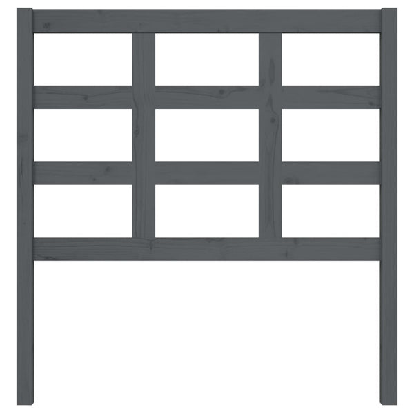 Graues Kiefer Massivholz Kopfteil 95,5cm