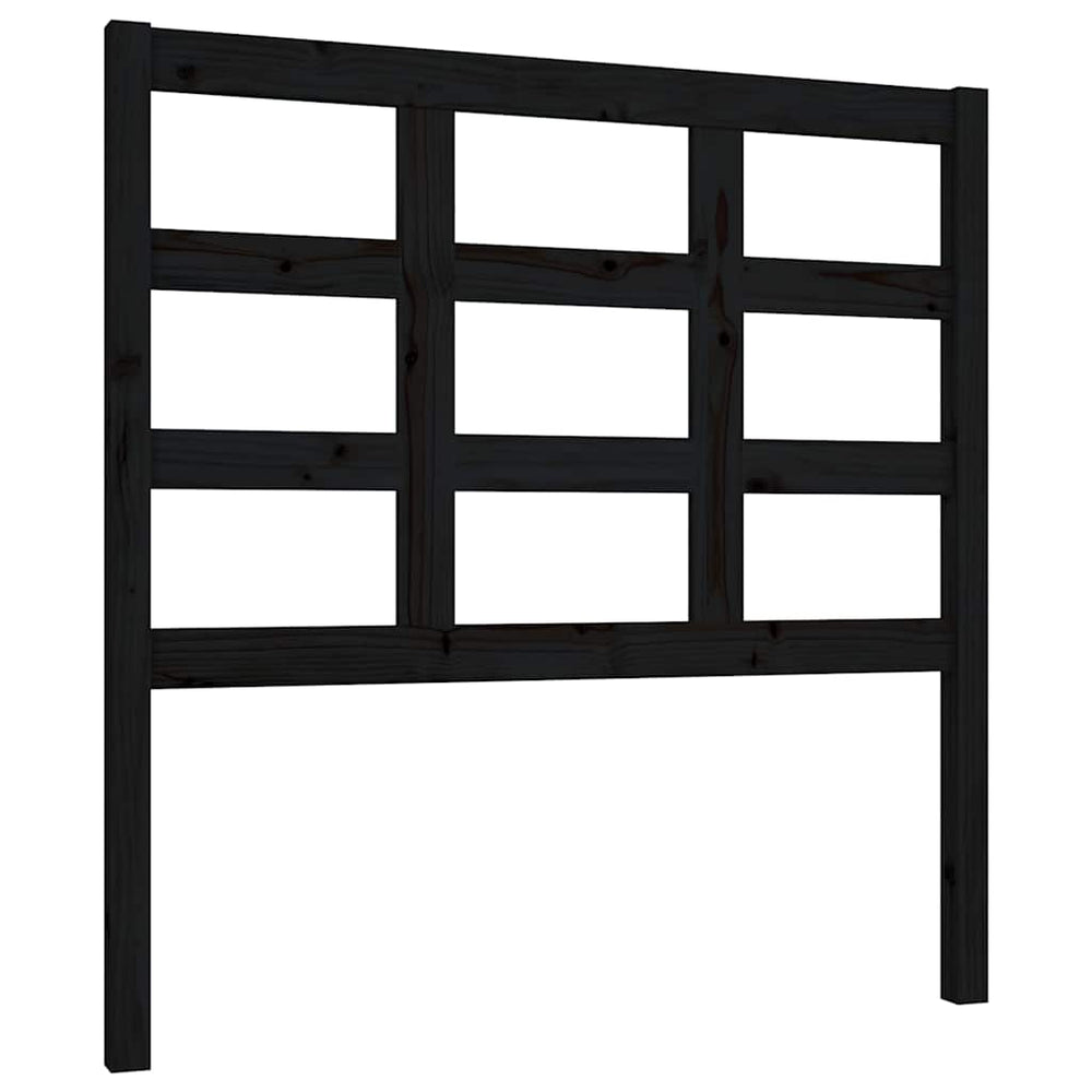 vidaXL Tête de lit Noir 95,5x4x100 cm Bois de pin massif