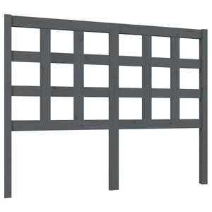 Graues Kiefer Massivholz Kopfteil 125,5 cm