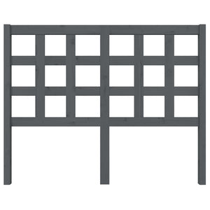 Graues Kiefer Massivholz Kopfteil 125,5 cm