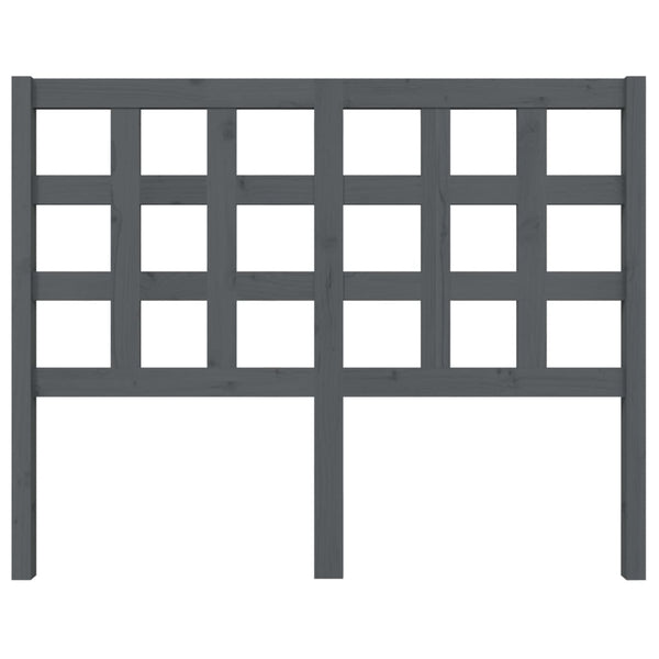 Graues Kiefer Massivholz Kopfteil 125,5 cm