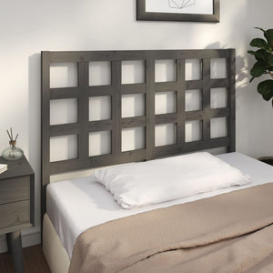 Graues Kiefer Massivholz Kopfteil 125,5 cm