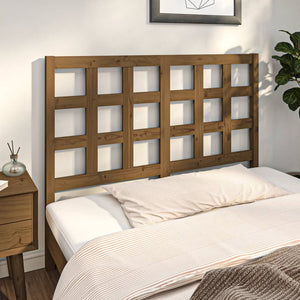 Honigbraunes Kiefer Massivholz Kopfteil 125,5cm