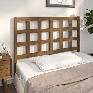 Honigbraunes Kiefer Massivholz Kopfteil 125,5cm