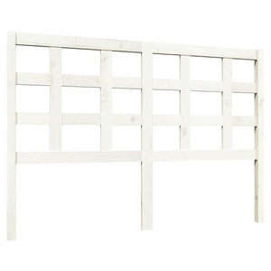 Weißes Kopfteil 140,5 cm Kiefer Massivholz