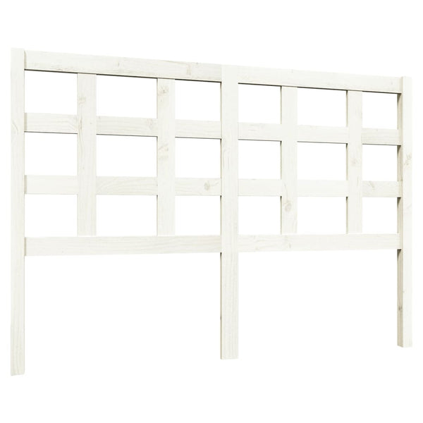 Weißes Kopfteil 140,5 cm Kiefer Massivholz