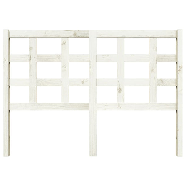 Weißes Kopfteil 140,5 cm Kiefer Massivholz