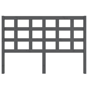 Graues Kiefer Massivholz Kopfteil 145,5 cm
