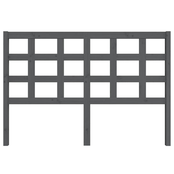 Graues Kiefer Massivholz Kopfteil 145,5 cm