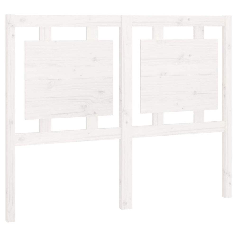 vidaXL Tête de lit Blanc 125,5x4x100 cm Bois de pin massif