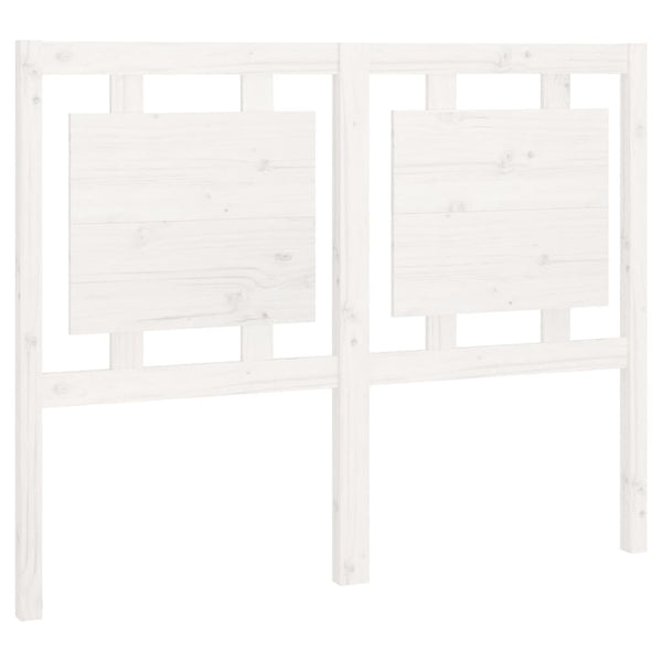 Weißes Kiefer Massivholz Kopfteil 125,5cm