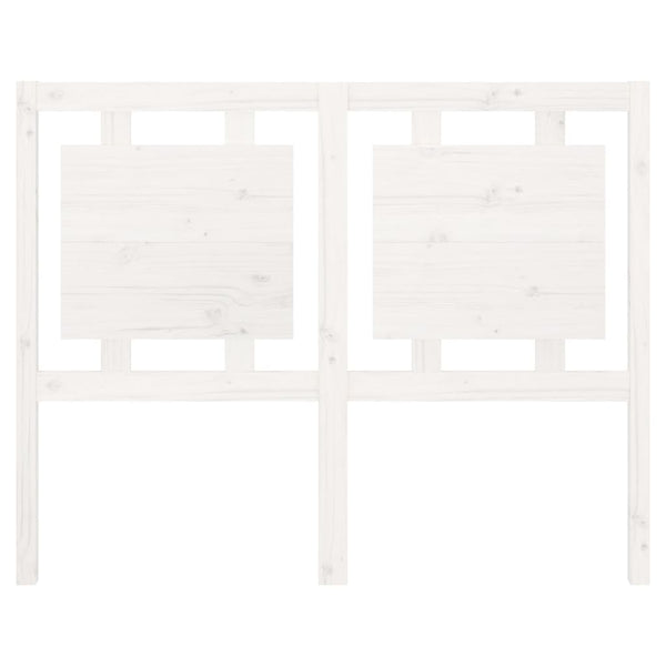 Weißes Kiefer Massivholz Kopfteil 125,5cm