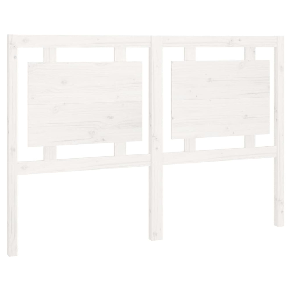 vidaXL Tête de lit Blanc 145,5x4x100 cm Bois de pin massif