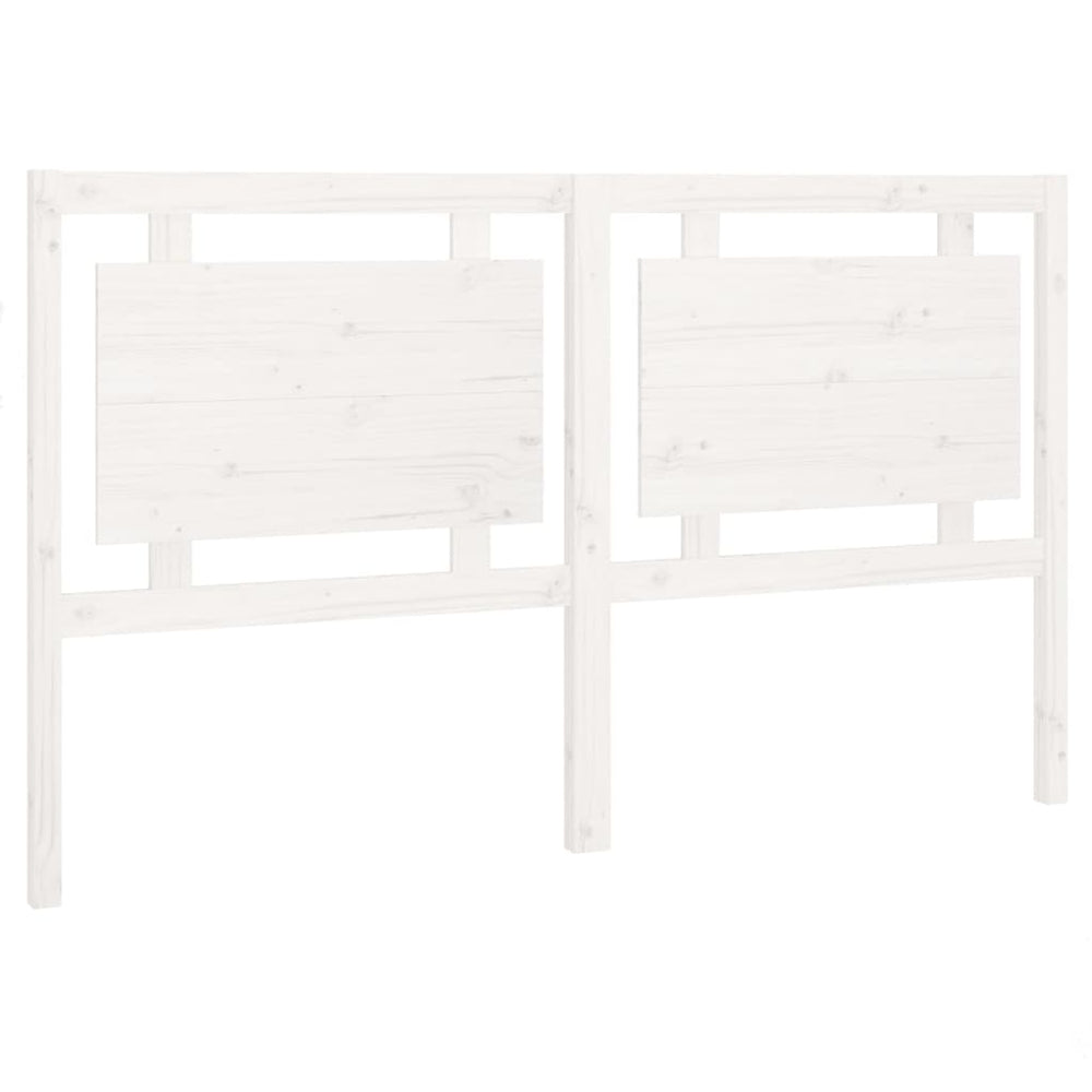 vidaXL Tête de lit blanc 165,5x4x100 cm bois de pin massif