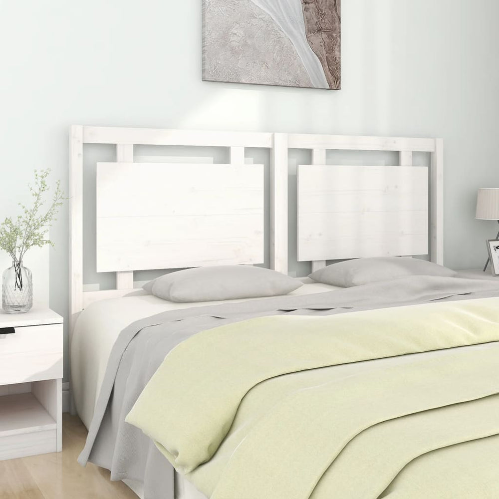 vidaXL Tête de lit blanc 165,5x4x100 cm bois de pin massif