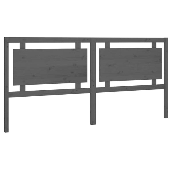 Graues Kiefer Massivholz Kopfteil 205,5cm