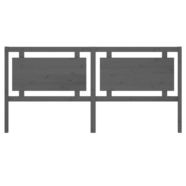 Graues Kiefer Massivholz Kopfteil 205,5cm