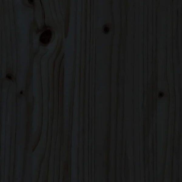 vidaXL Tête de lit Noir 205,5x4x100 cm Bois de pin massif