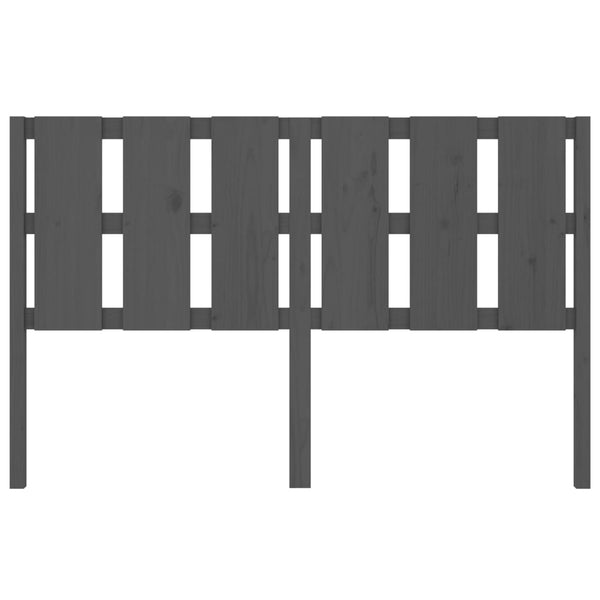 Graues Bett Kopfteil Kiefer Massivholz 155,5cm