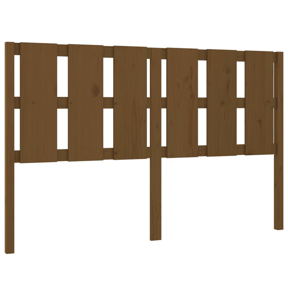 Honigbraunes Kiefer Massivholz Bett Kopfteil 155,5cm