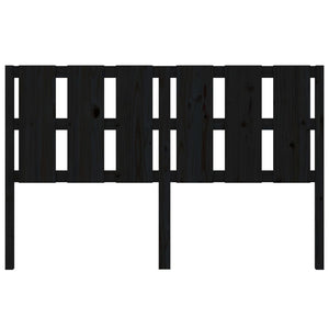 Schwarzes Bett Kopfteil 155,5cm Kiefer Massivholz