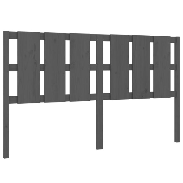 Graues Kiefer Massivholz Kopfteil 165,5cm
