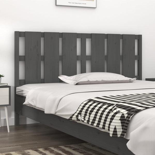 Graues Kiefer Massivholz Kopfteil 165,5cm
