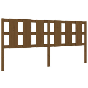 Honigbraunes Massivholz-Kopfteil 205,5 cm