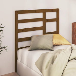 Honigbraunes Kiefer Massivholz Bettkopfteil 81 cm