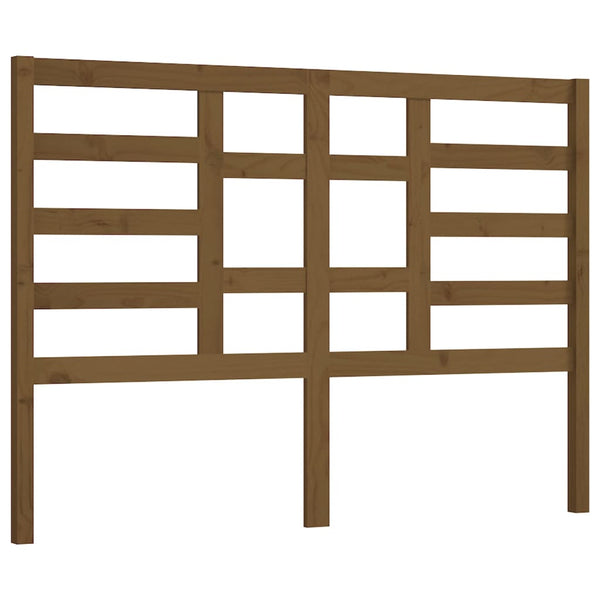 vidaXL Tête de lit Bois de pin massif Miel 126x4x104 cm