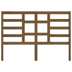 vidaXL Tête de lit Bois de pin massif Miel 126x4x104 cm