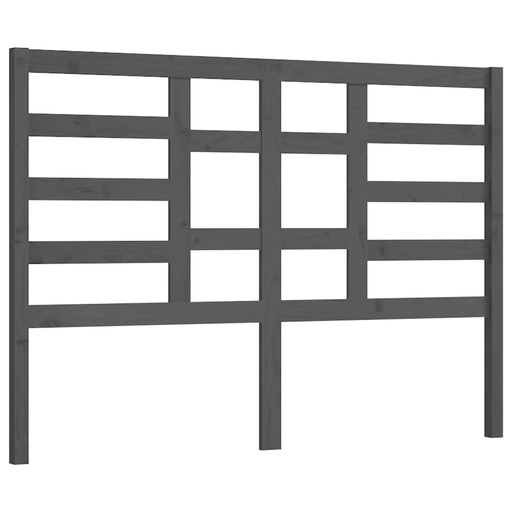 Graues Bettkopfteil 141 cm Kiefer Massivholz