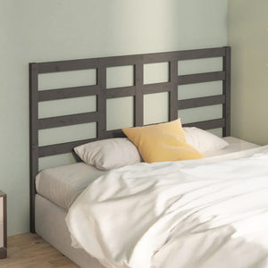 Graues Kiefer Massivholz Kopfteil 156cm