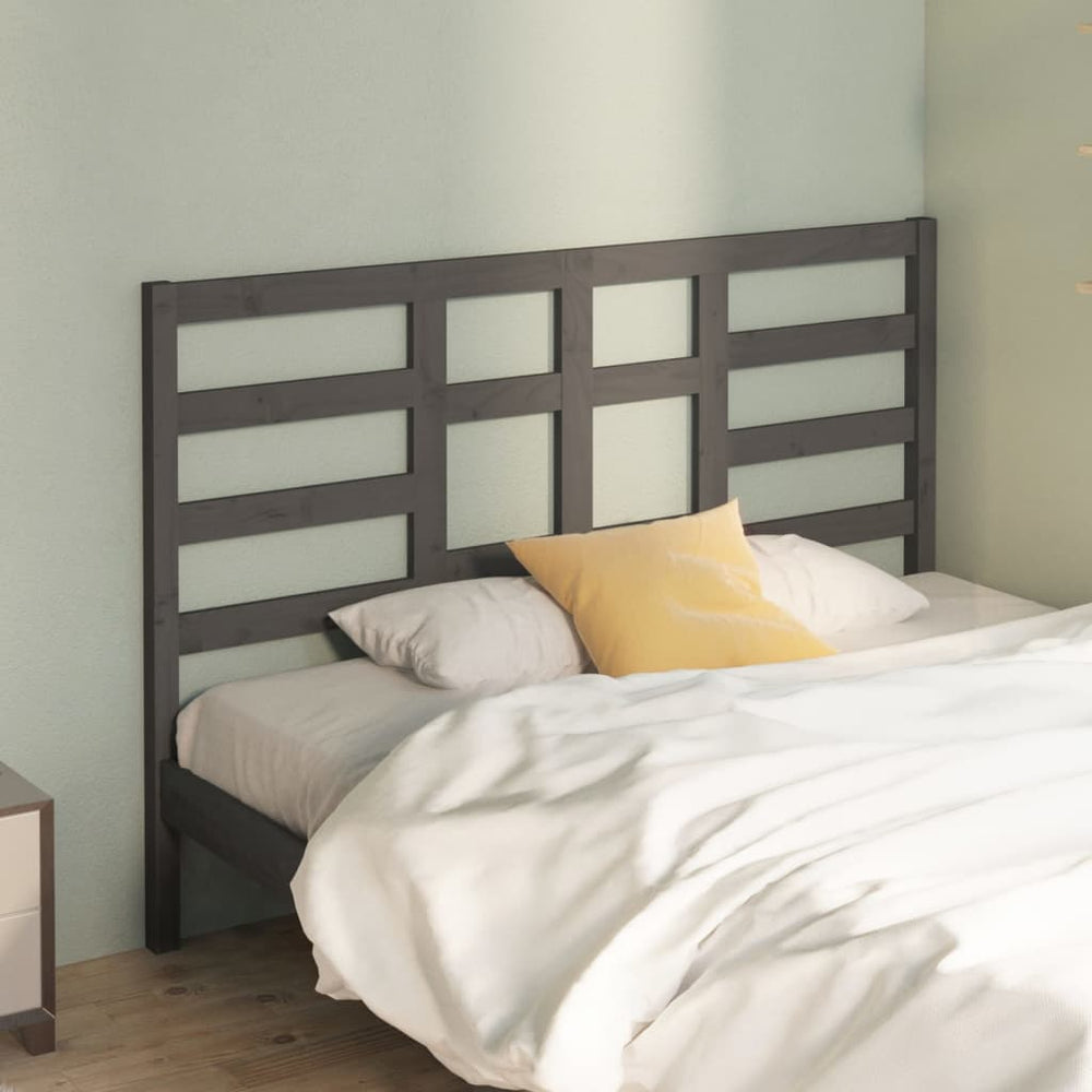 vidaXL Tête de lit Gris 156 x 4 x 104 cm Bois de pin massif