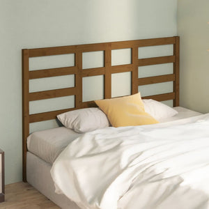 Honigbraunes Kiefer Massivholz Kopfteil 156cm