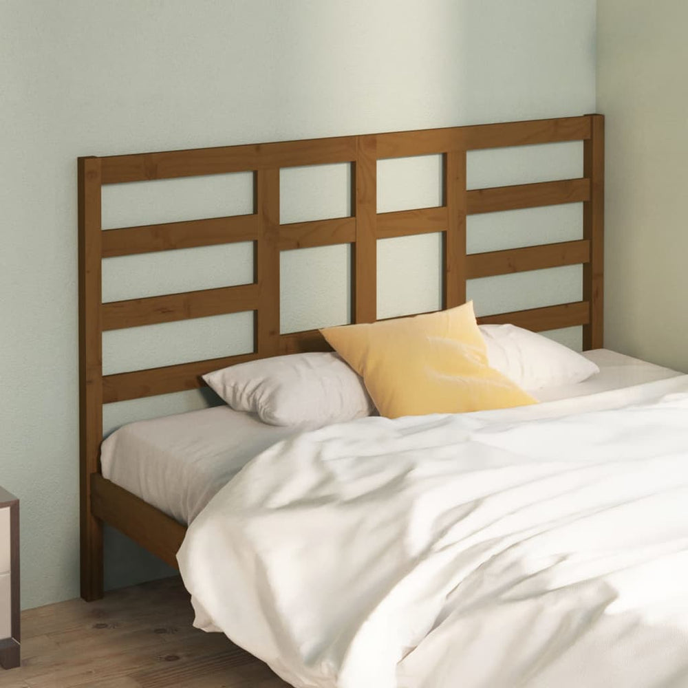 vidaXL Tête de lit Marron Miel 156x4x104 cm Bois de pin massif