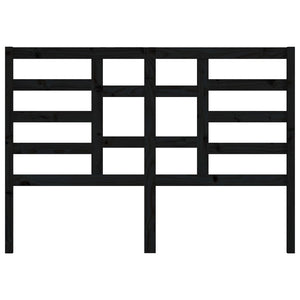 vidaXL Tête de lit Noir 166x4x104 cm Bois de pin massif