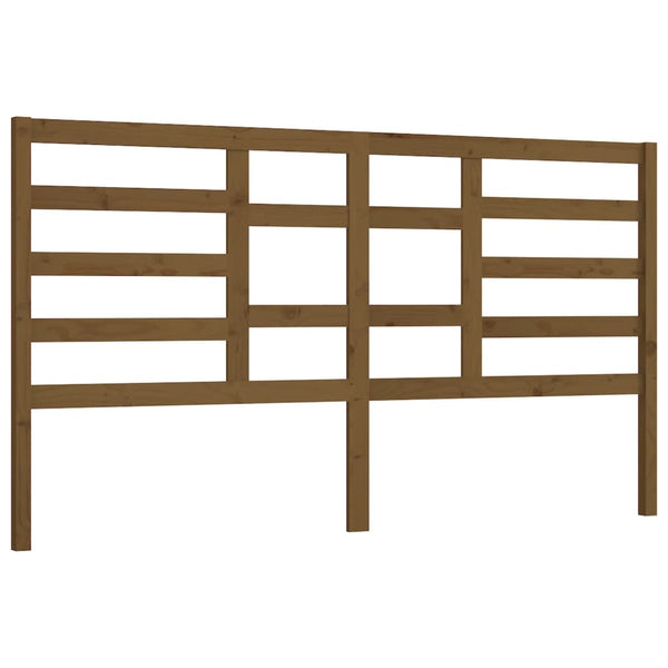 Bett Kopfteil Honigbraun Kiefer Massivholz 186cm