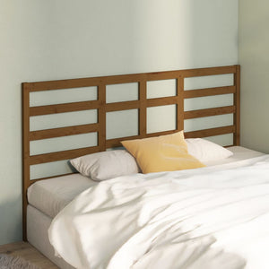Honigbraunes Bett-Kopfteil Kiefer Massivholz 206cm