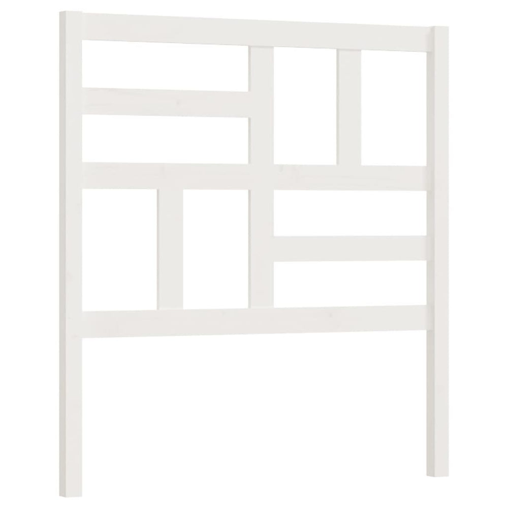Weißes Bett Kopfteil Kiefer Massivholz 81 cm